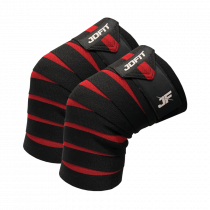 Jofit Knee Wraps Siyah - Kırmızı